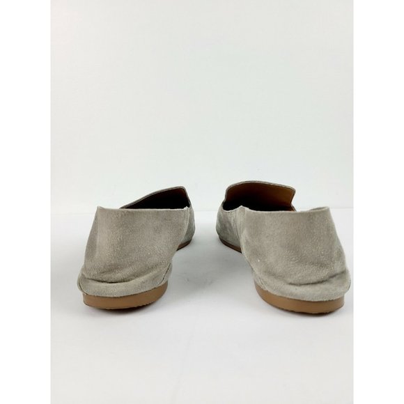 Halogen Women's Suede Gray Collapsible Back Slip On Flats Sz 8M EUC - Picture 4 of 9